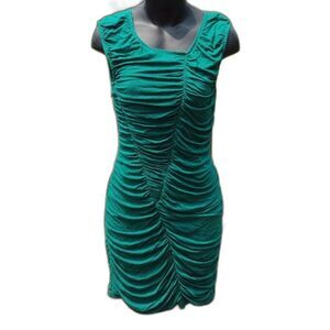 Snap Sleeveless Teal Bodycon Dress Size Medium